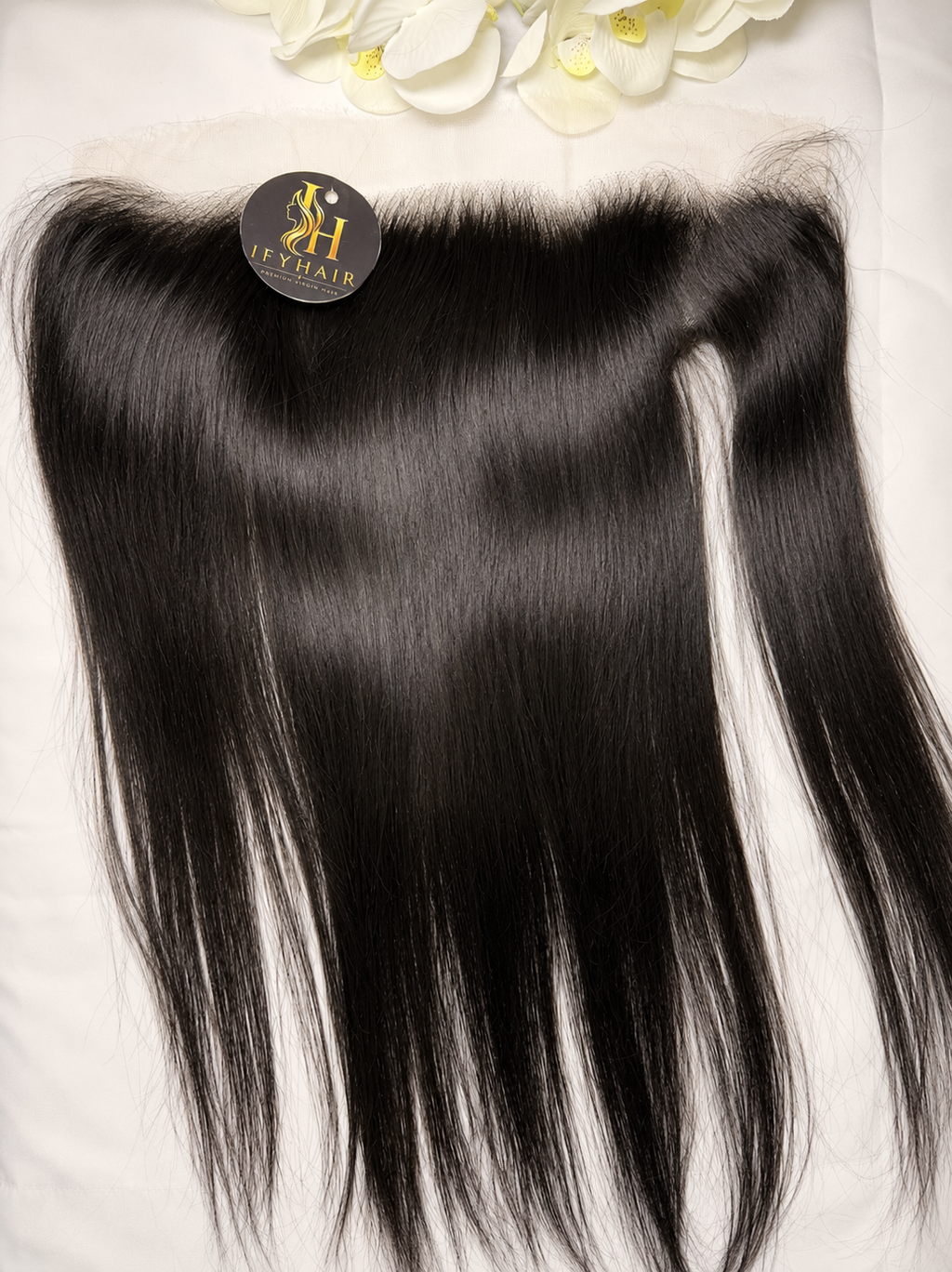 Haut wie 13x4 HD-Lace-Frontal Echthaar Glatt – 18 Zoll