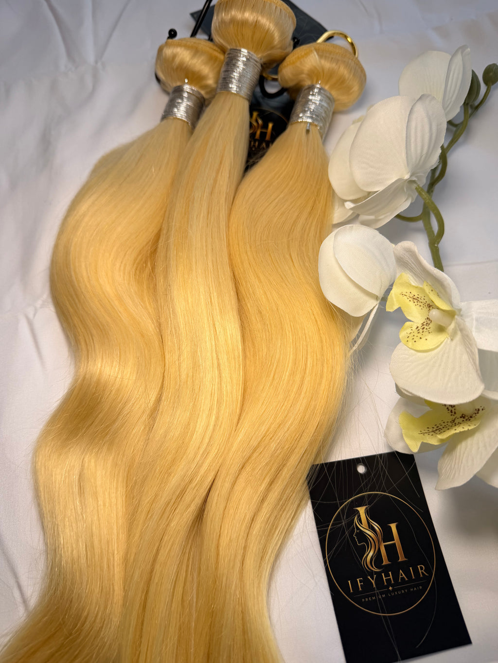 Unbehandeltes vietnamesisches Echthaar, unbehandelt, Single Donor, Blond 613, Naturglatt