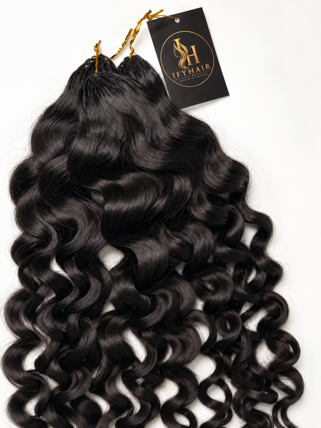 Italian Curly Miracle Knots – 100 % Virgin Cambodia Human Hair | 60 per Bundle | 20”