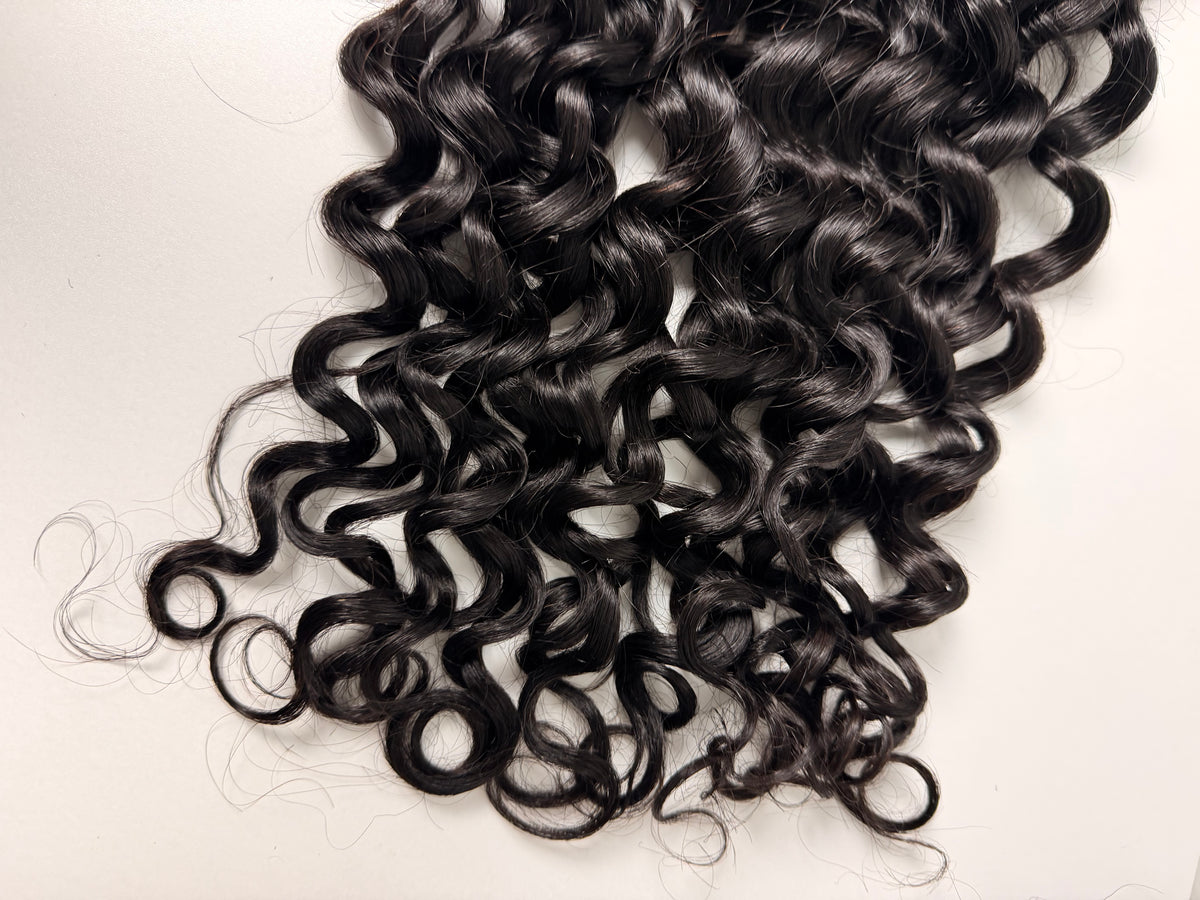 Italian Curly Miracle Knots – 100 % Virgin Cambodia Human Hair | 60 per Bundle | 20”