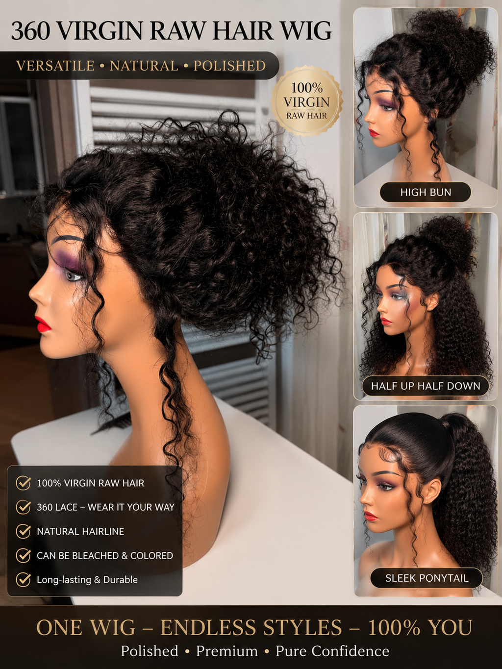 HD-Lace-Tiefwellen-Echthaarperücken