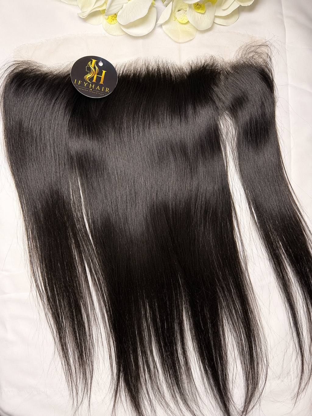 Haut wie 13x4 HD-Lace-Frontal Echthaar Glatt – 18 Zoll