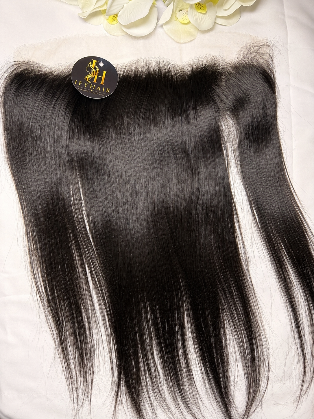 Haut wie 13x4 HD-Lace-Frontal Echthaar Glatt – 18 Zoll