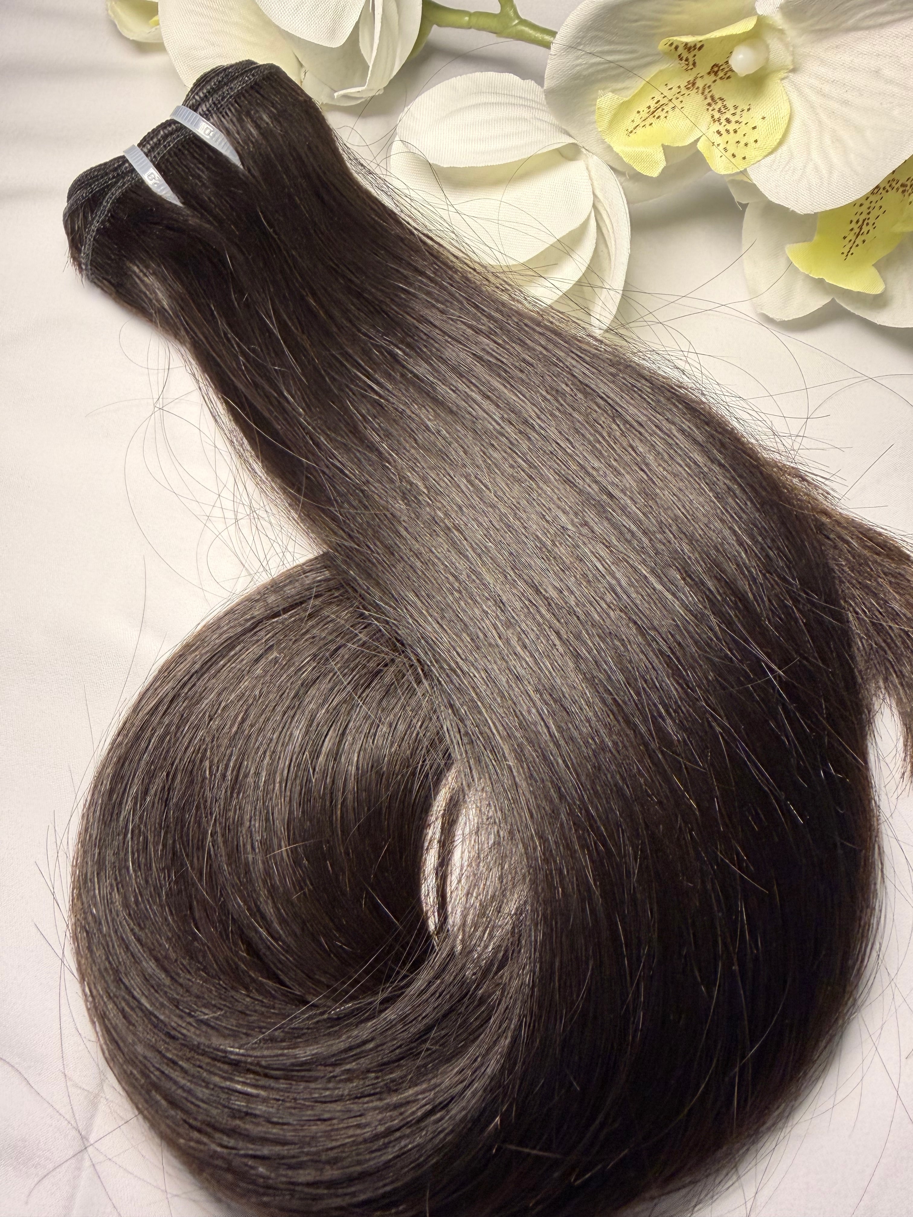 Single Donor Super Double Drawn Vietnamesisches Naturglattes Haar - 3 Bündel