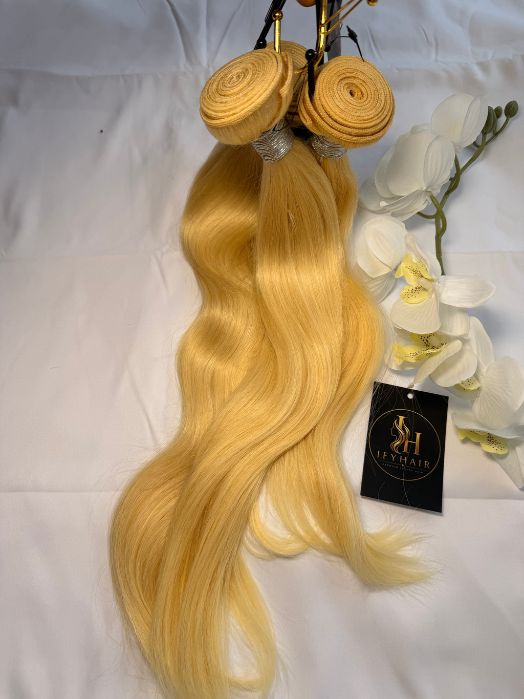 Unbehandeltes vietnamesisches Echthaar, unbehandelt, Single Donor, Blond 613, Naturglatt