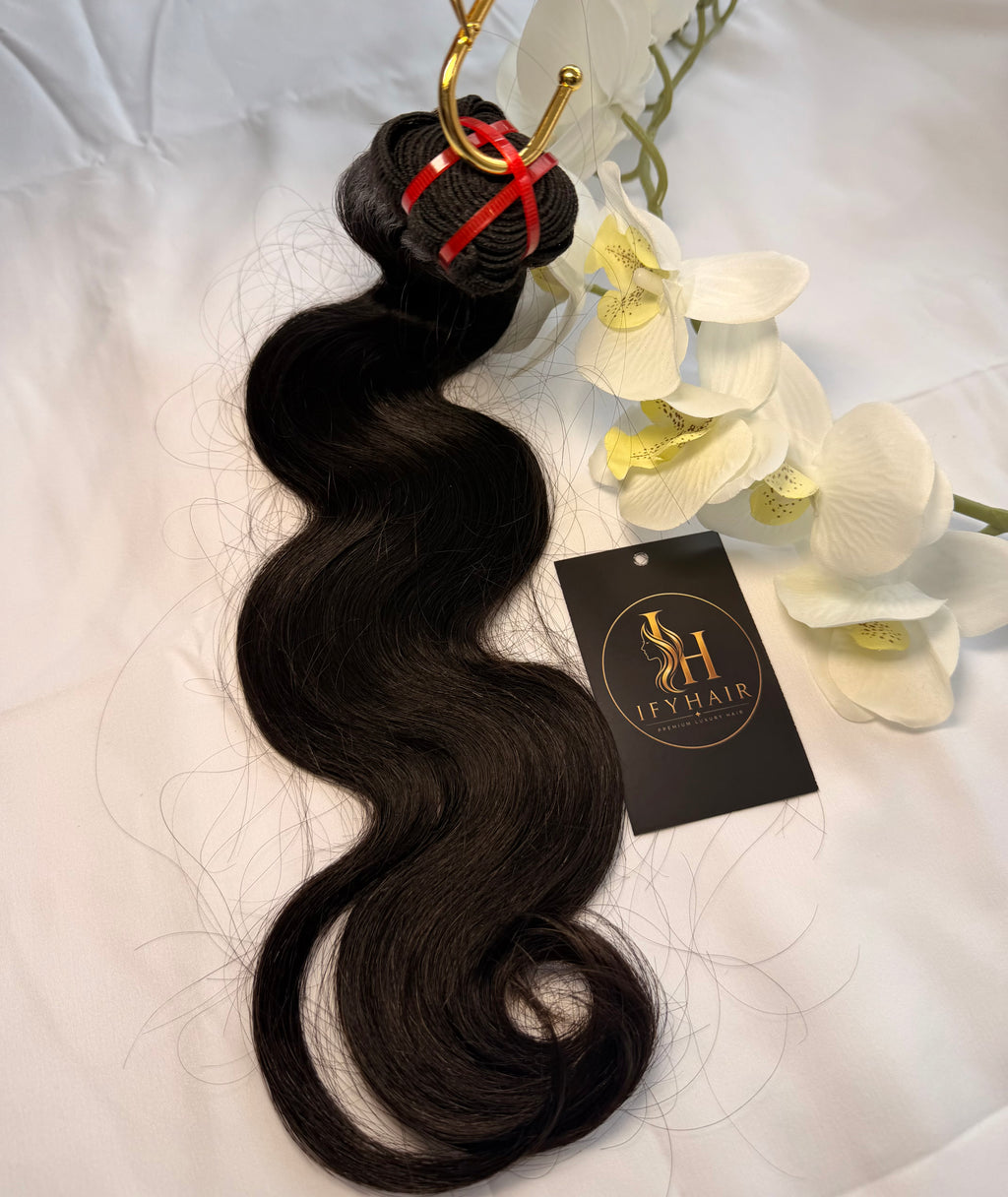 Einzelspender Doppelgezogene rohe vietnamesische Body Wave Echthaarverlängerungen - 3 Bündel