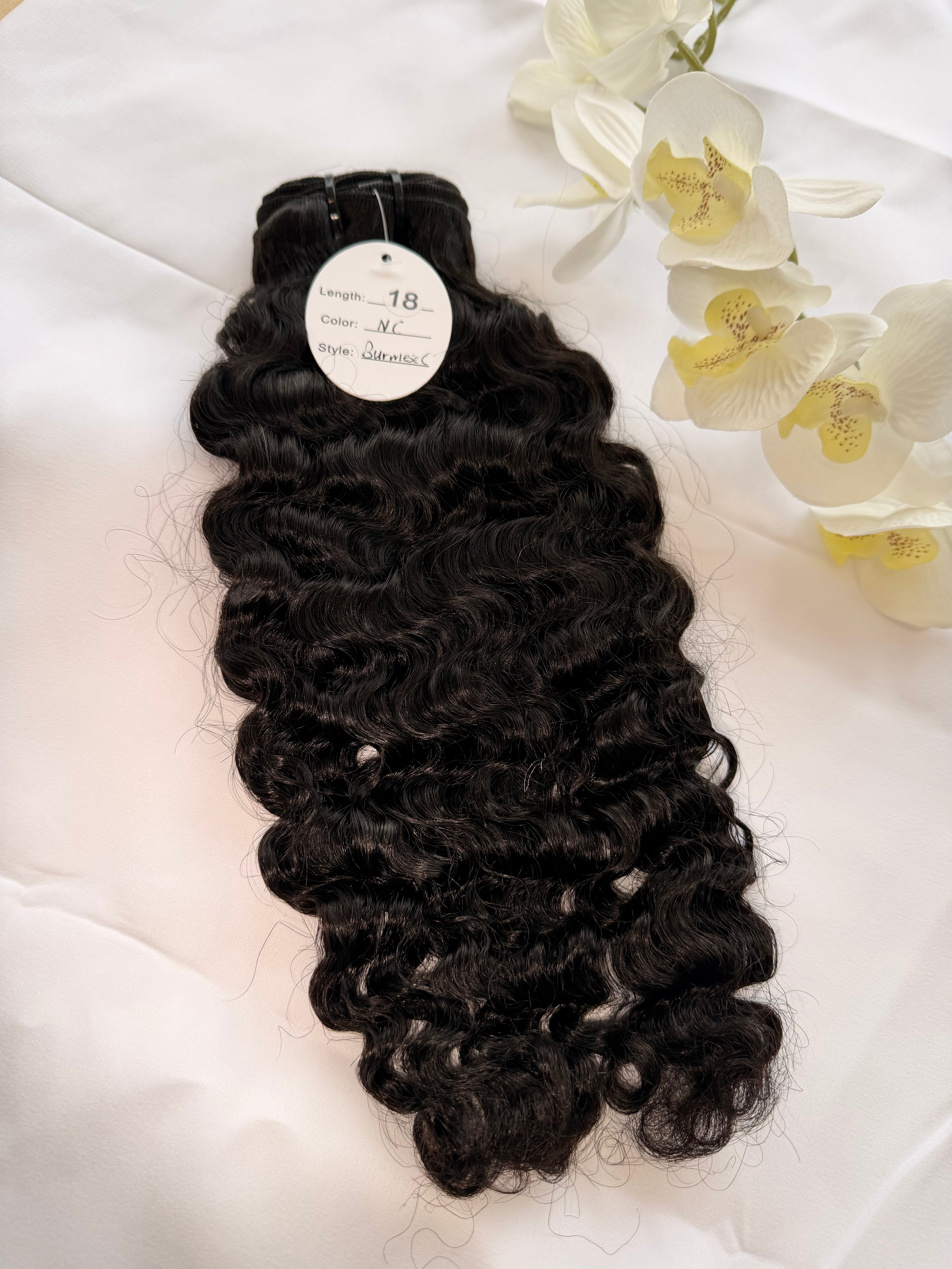 Unverarbeitete indische Deep Wave Echthaarbündel