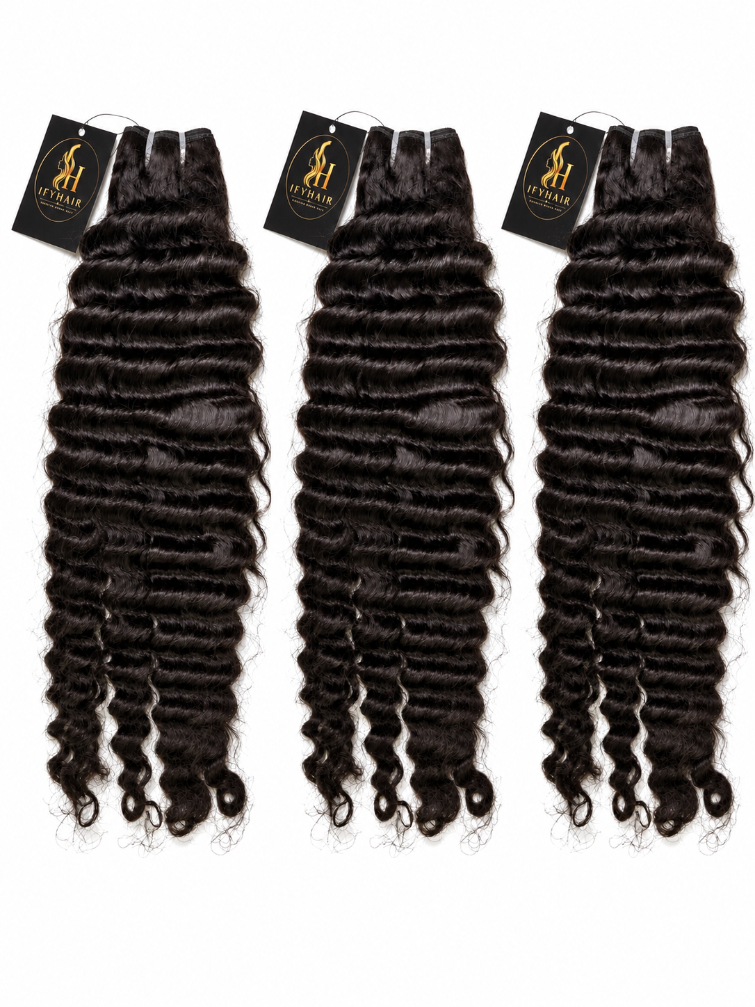 Cambodia Burmese Curly Echthaar – 20” | 300g 3 Bundles + 18” 5×5 HD Lace Closure